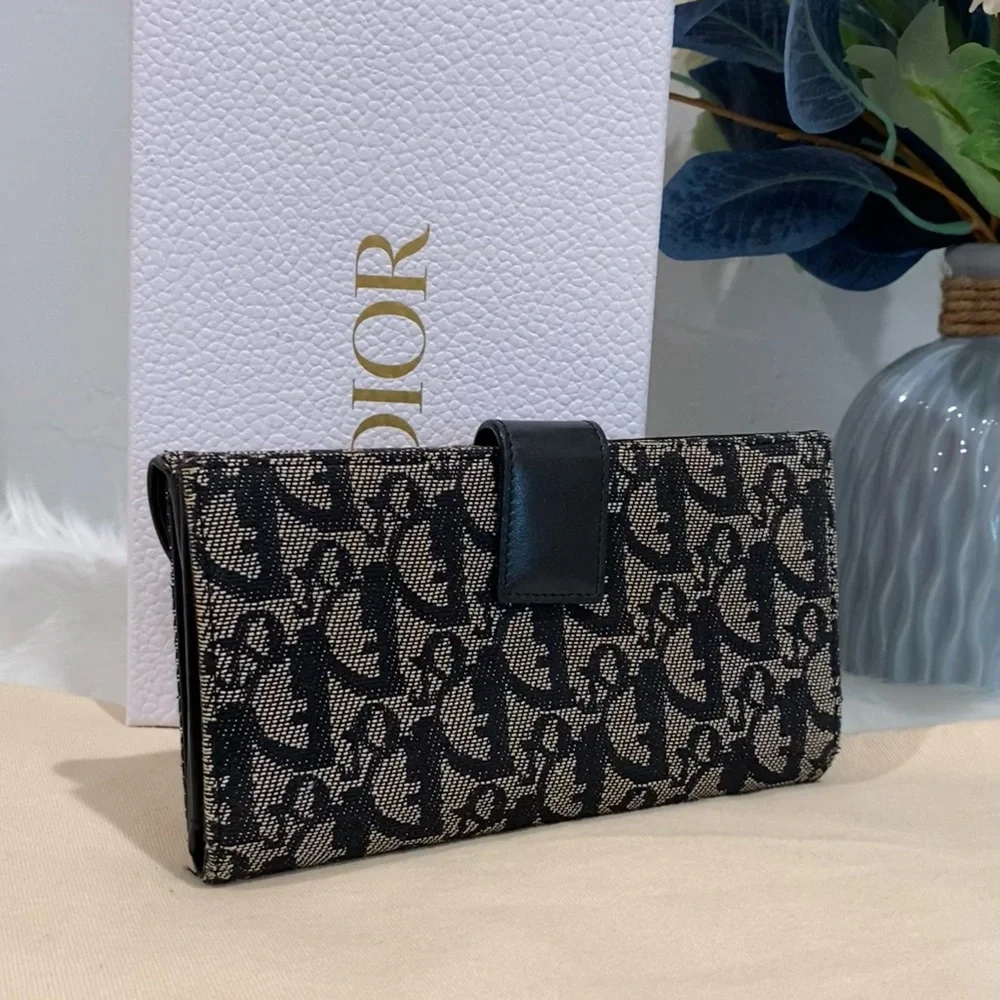 Dior Black and Cream Wallet